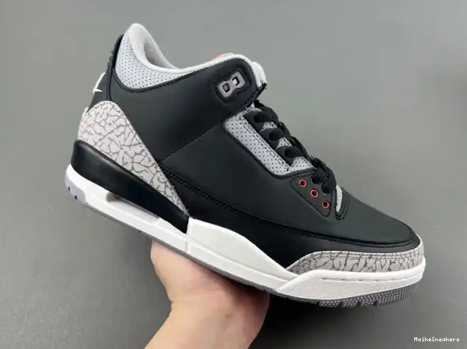 MaikeSneakers Jordan 3 Black Air DN3707-010 Cement 0506